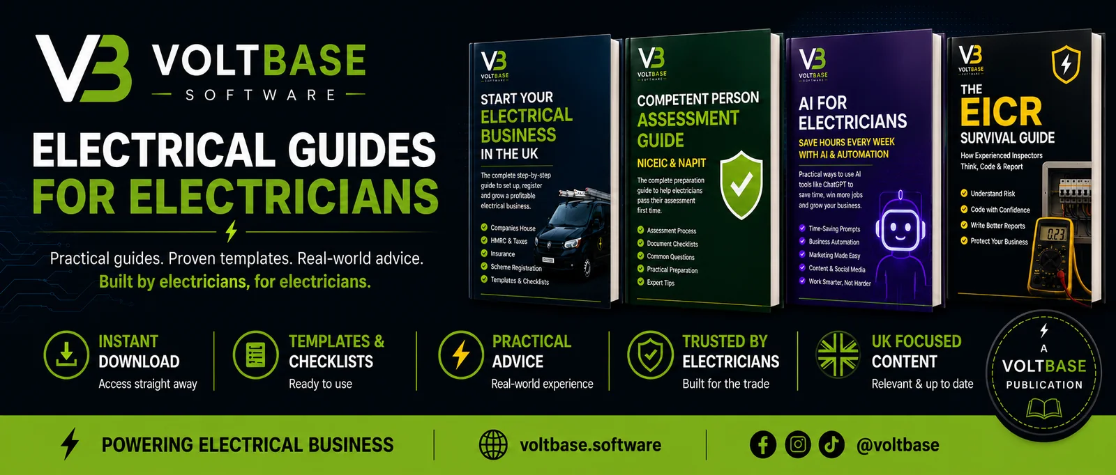 Voltbase professional electrical guide artwork